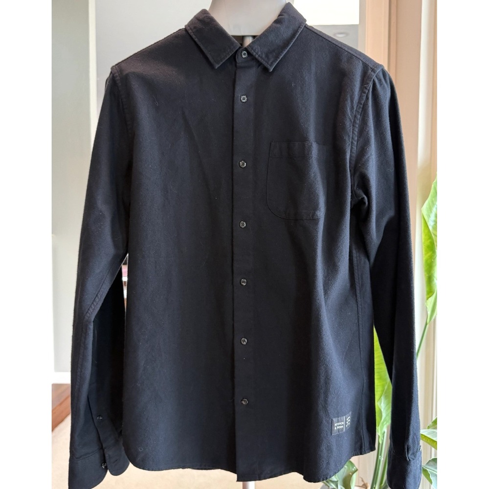 Scotch & Soda Men's Medium Black Long Sleeve Shirt